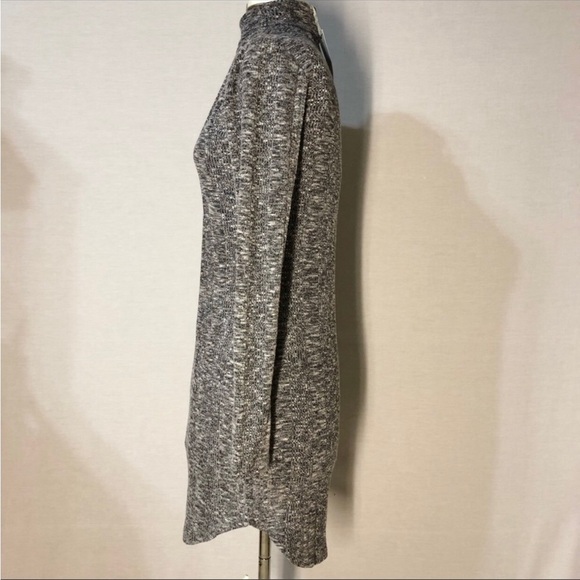 No Comment NY.LA Knit LeighWeight Gray White Long Sleeve Sweater Dress Junior L - Picture 4 of 8